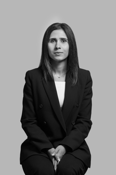 Maleeka Naqvi, lawyer at Sabip Law LLP, professionally dressed and smiling.